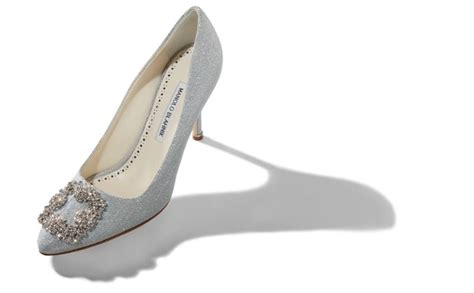 hangisi notturno bride silver metallic fabric jewel buckled pumps|Hangisi Bridal Crystal Buckle Pump (Women).